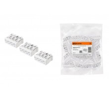 Клемма пружинная соединительная КСПн4-2L+N+PE, 16 A, с монтажной ножкой  SQ0510-0113  TDM