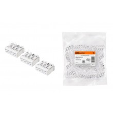 Клемма пружинная соединительная КСПн4-2L+N+PE, 16 A, с монтажной ножкой  SQ0510-0113  TDM