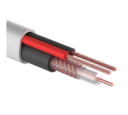 Кабель КВК-В-2+2x0,50 мм (Cu/Cu) белый (бухта 200 м) PROconnect  01-4213  PROconnect