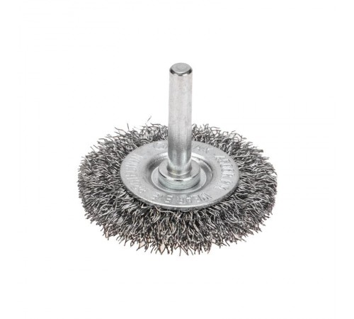 Щетка дисковая для дрели, витая стальная проволока, 50мм  KR-91-1244  Kranz