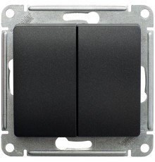 Glossa Антрацит Переключатель 2-клавишный, сх.6, 10АХ  GSL000765  SE