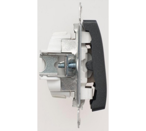 Glossa Антрацит Переключатель 2-клавишный, сх.6, 10АХ  GSL000765  SE