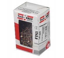 Саморезы универсальные 12х3,0 мм (500 шт) желтые - коробка с окном ( 0,209 кг)  102223  Tech-KREP