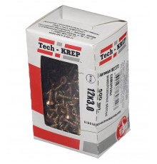 Саморезы универсальные 12х3,0 мм (500 шт) желтые - коробка с окном ( 0,209 кг)  102223  Tech-KREP