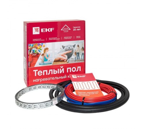 Теплый пол (нагревательный кабель) 375Вт 27 м 2,5 м2  nk-375  EKF