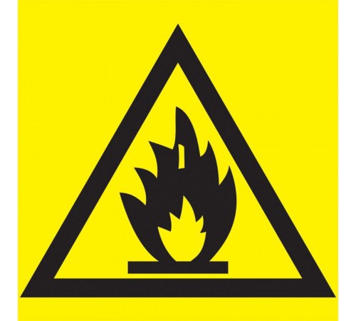 Самоклеящаяся этикетка: 150х150 мм, "Пожароопасно"  YPC20-POGOP-2-010  IEK