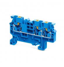 Клемма с 3-мя контактами push-in OptiClip СP-2,5-TRIPLET-I-BU-синий  331845  КЭАЗ