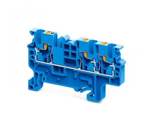 Клемма с 3-мя контактами push-in OptiClip СP-2,5-TRIPLET-I-BU-синий  331845  КЭАЗ