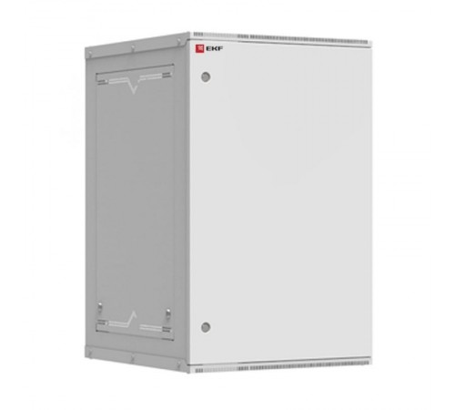 Шкаф телекоммуникационный настенный разборный 18U (600х650) дверь металл, Astra A серия EKF Basic  ITB18M650D  EKF