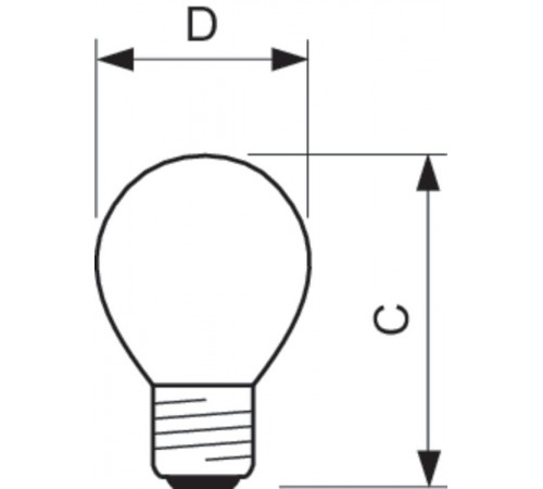 Лампа накаливания ЛОН Stan 60W E27 230V P45 FR 1CT/10X10  926000003568  PHILIPS
