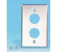 FP-IE-U-2-SL Панель лицевая для 2-х промышленных модулей, IP67, нержавеющая сталь  47287  Hyperline