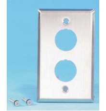 FP-IE-U-2-SL Панель лицевая для 2-х промышленных модулей, IP67, нержавеющая сталь  47287  Hyperline