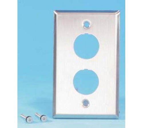 FP-IE-U-2-SL Панель лицевая для 2-х промышленных модулей, IP67, нержавеющая сталь  47287  Hyperline