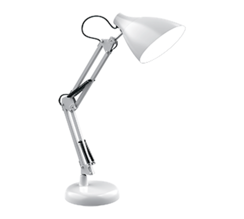 Светильник настольный GTL003 60W 220-240V E27 белый струбцина и основание 1/12  GT0031  Gauss