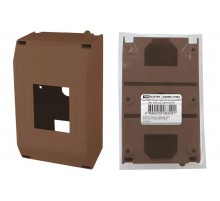 Бокс пластиковый навесной КМПн 1/4 для наружной установки IP20 "ЭКО" (бук) инд. штрихкод, (ВхШхГ) 420х230х210мм  SQ0907-0402  TDM