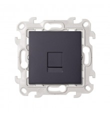 Розетка информационная RJ45 Cat.6 UTP, цвет графит, Simon 24 Harmonie  2410599-038  Simon
