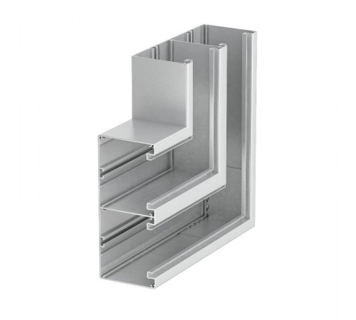 Плоский угол кабельного канала Rapid 80 90x210 мм (алюминий,анодированный) (GA-DF90210EL)  6279623  OBO Bettermann