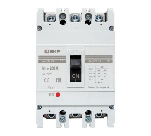 Выключатель автоматический ВА-99М 250/200А 3P 35кА EKF Basic  mccb99-250-200m  EKF