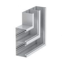 Плоский угол кабельного канала Rapid 80 90x210 мм (алюминий,белый) (GA-DF90210RW)  6279620  OBO Bettermann