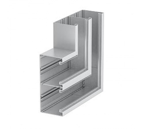 Плоский угол кабельного канала Rapid 80 90x210 мм (алюминий,белый) (GA-DF90210RW)  6279620  OBO Bettermann