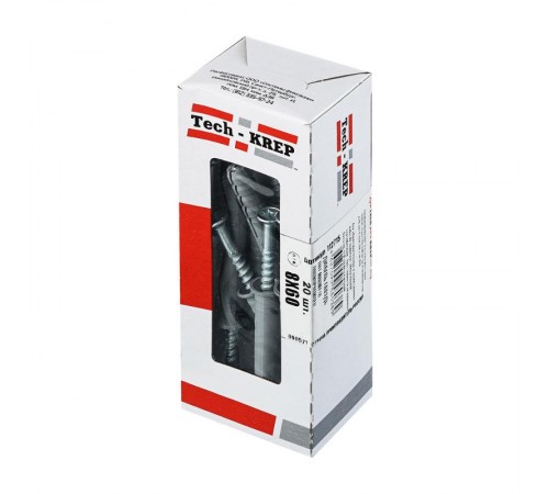 Дюбель-гвоздь 8х60 пот. манжета (полипропилен) (20 шт) - коробка ( 0,167 кг)  112715  Tech-KREP