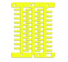 Маркировка для провода, жесткая, для трубочек. 4х12мм. Желтая  NUT12Y  DKC