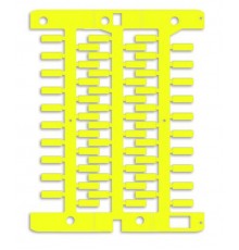 Маркировка для провода, жесткая, для трубочек. 4х12мм. Желтая  NUT12Y  DKC