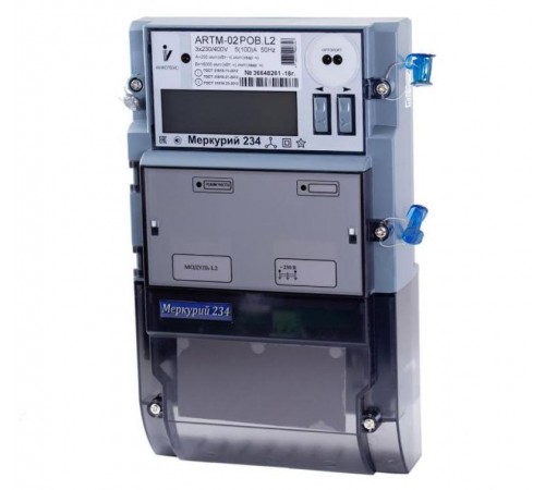 Счетчик Меркурий 234 ARTX2-02 DPBR 5-100А  (2-напр) (мнтар.) ЖКИ (монт. пл.)