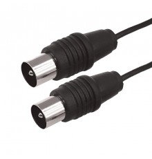 ВЧ кабель ТВ штекер - ТВ штекер, длина 3 метра, черный  17-5023  REXANT