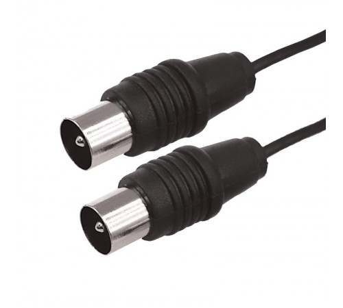 ВЧ кабель ТВ штекер - ТВ штекер, длина 3 метра, черный  17-5023  REXANT