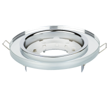 Светильник встраиваемый GX53R-glass RMR под лампу GX53 КРУГ СТЕКЛО 230B зеркальный  4690612014081  IN HOME