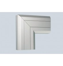 Simon Connect Угол плоский L-образный (вверх) для ТК01103-8, Кабломакс, алюминий  TKA011110-8  Simon