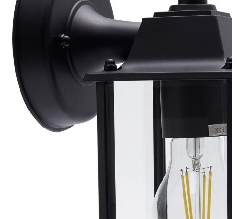 Светильник садово-парковый PL201 60W E27 230V, черный  11600  Feron