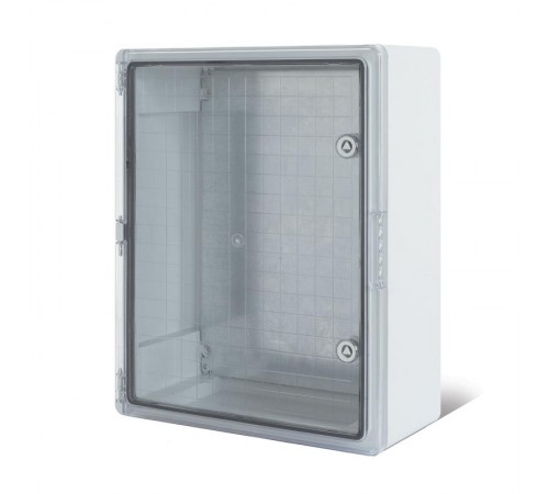 Корпус пластиковый ЩМПп с прозрачной дверцей и монтажной панелью 400х300х170мм, АБС, УХЛ1, IP65  11-0412  REXANT