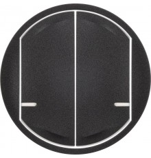 Панель лицевая Celiane для Умн. проводн./беспроводн. 2-кл. выкл. графит Netatmo  064836  Legrand