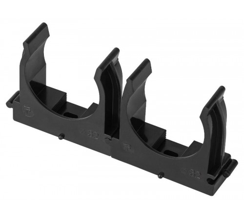 Крепеж клипса для труб  CLIP-32-B-MP d 32мм черный для монтажного пистолета (прямой монтаж) 50шт CLIP-32-B-MP  Б0062032  ЭРА