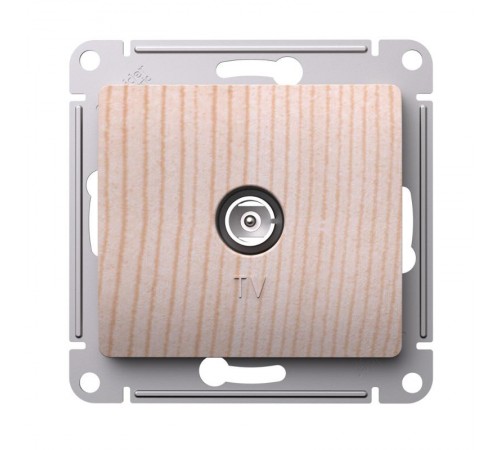 GLOSSA Сосна Розетка TV коннектор, механизм  GSL001593  SE