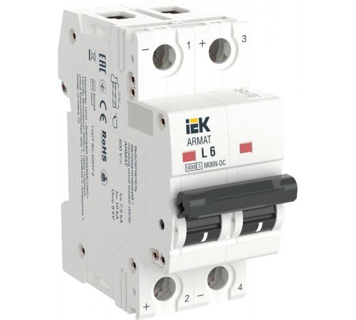 ARMAT Авт. выкл. M06N-DC 2P L 6А  AR-M06N-2-L006DC  IEK