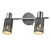 Светильник настенно-потолочный спот Lethe 3123-312 2 х Е14 40 Вт поворотный модерн с выключателем  Б0055654  Rivoli