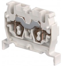 Клемма DS2,5/5.2L пруж. 2.5мм.кв. серая, мини, DIN3  1SNA290221R0400  TE