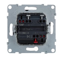 SUNO Переключатель кнопочный для жалюзи и рольставней 6А 250В. Безвинтовые зажимы. Цвет "Антрацит"  721438  Legrand