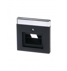 Накладкадля 1-постовой телекоммуникационной розетки 0213, 0216, серия solo/future, цвет чёрный бархат  1710-0-3912   2CKA001710A3912  ABB