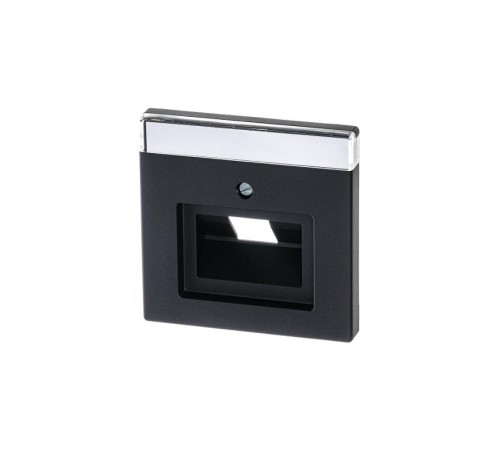 Накладкадля 1-постовой телекоммуникационной розетки 0213, 0216, серия solo/future, цвет чёрный бархат  1710-0-3912   2CKA001710A3912  ABB