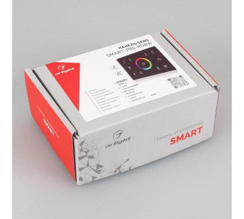 Панель Sens SMART-P85-RGBW Black (230V, 4 зоны, 2.4G) (Arlight, IP20 Пластик, 5 лет)  028405  Arlight