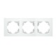 Рамка горизонтальная 3-местная, серия Катрин, GFR00-7003-01, белый  39256  STEKKER
