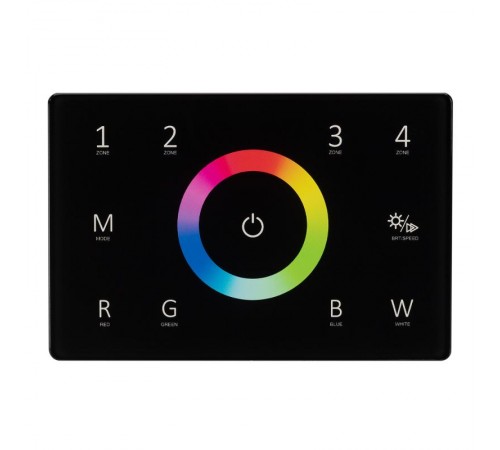 Панель Sens SMART-P85-RGBW Black (230V, 4 зоны, 2.4G) (Arlight, IP20 Пластик, 5 лет)  028405  Arlight