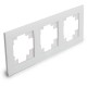 Рамка горизонтальная 3-местная, серия Катрин, GFR00-7003-01, белый  39256  STEKKER
