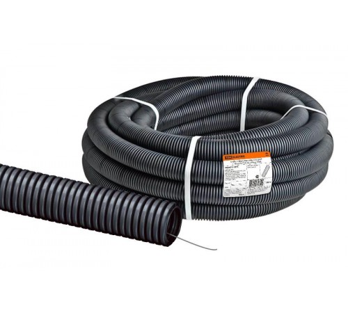 Труба гибкая гофрированная FRHF 16мм с протяжкой легкая (100 м)  SQ0413-1016  TDM