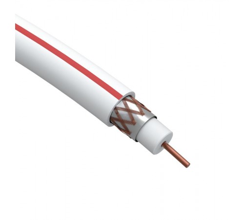 ЭРА Кабель коаксиальный SAT 50 М, 75 Ом, Cu/(оплётка Cu 75%), PVC, цвет белый, бухта 50 м  Б0044620  ЭРА