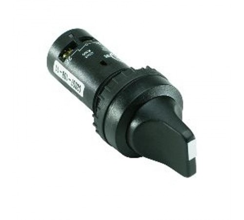Переключатель C2SS2-10B-20 2-х позиционный черный 2НО (90 градус ов) с фиксацией (черное декор. кольцо)  1SFA619201R1026  ABB